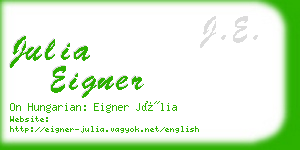 julia eigner business card